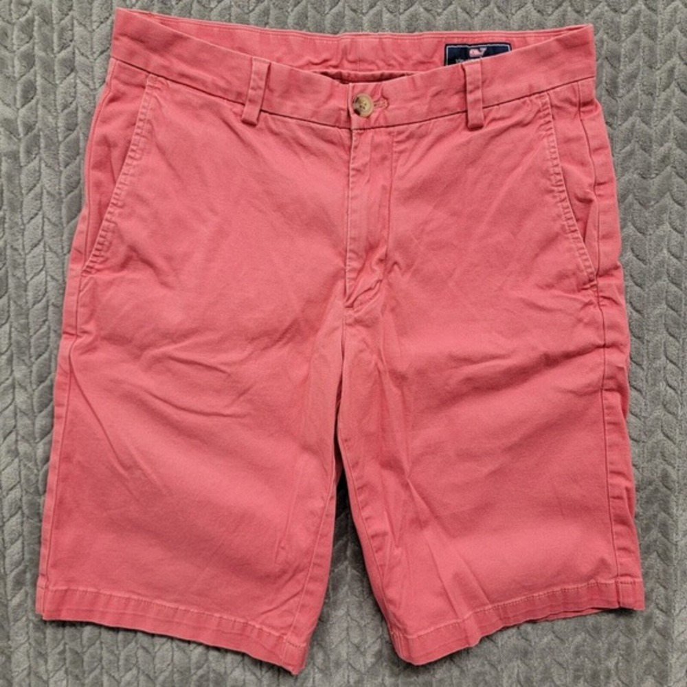 Vineyard‎ Vines Breaker Shorts Men's Size 30 Shep & Ian 9" Pink Washed Out Red